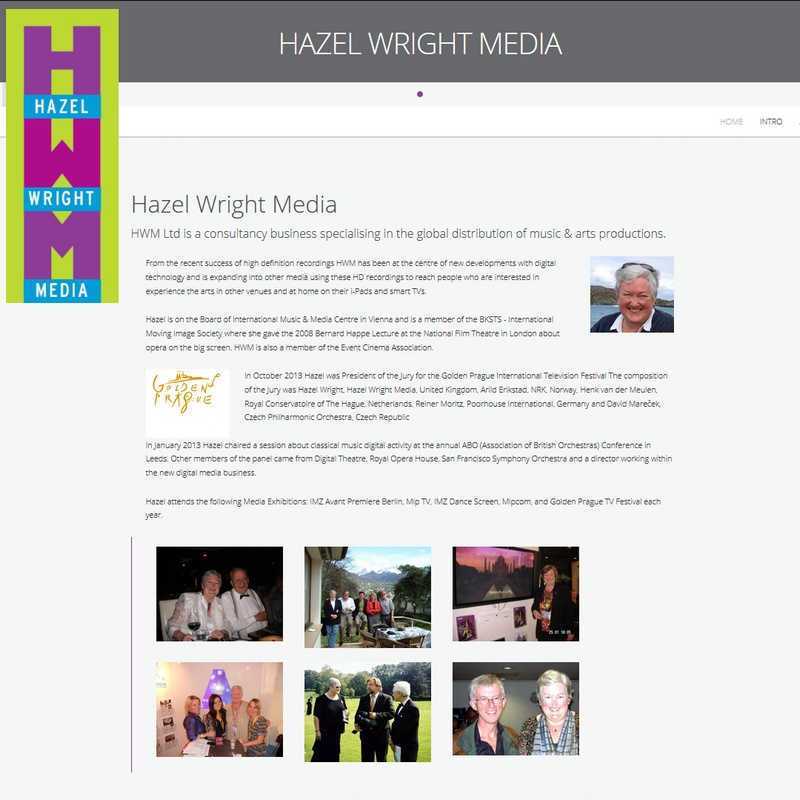 Website by Graphicz for Hazel Wright Media