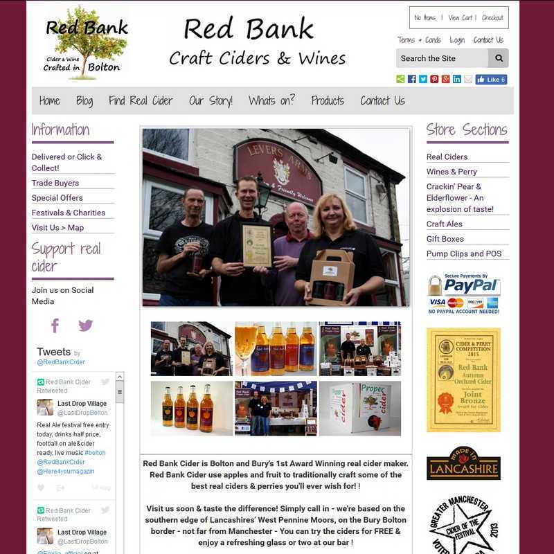 Website by Graphicz for Red Bank Cider