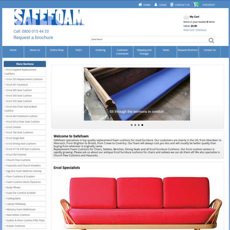 Website by Graphicz for Safefoam