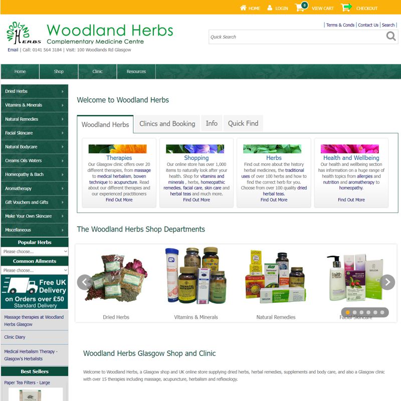 Website by Graphicz for Woodland Herbs